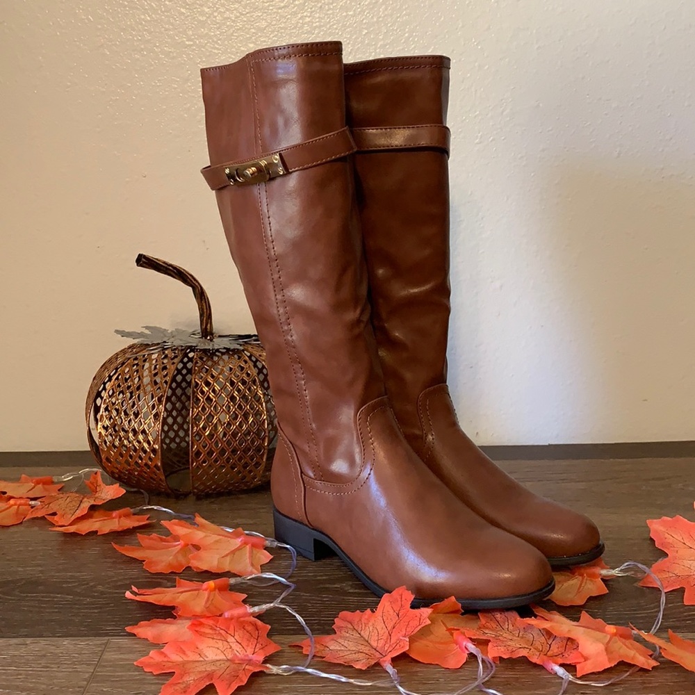 NEW BROWN LADIES WOMEN BOOTS